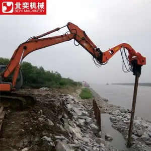高频振动打桩机 电线杆桩振动打桩机