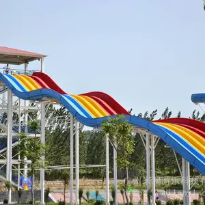 厂家直销水上乐园玻璃钢滑梯高平台滑梯彩虹滑梯ML-WS1003