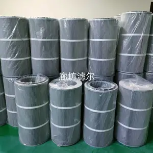 炭黑纳米阻燃防静电除尘滤筒 椭圆形空气滤筒