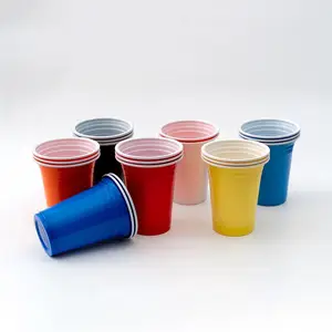 速叠杯外贸批发 竞技运动塑料杯 一次性加厚杯子 可定制颜色图案
