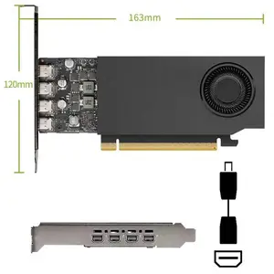 英伟达（NVIDIA）RTX A1000 8GB GDDR6 视频剪辑 建模渲染 专用卡