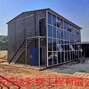 工地双层雅致板房 山东工地活动板房 潍坊活动板房材料厂家
