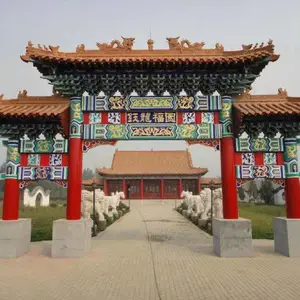 仿古牌楼建设 村口大门牌坊设计施工 免费设计 上门安装