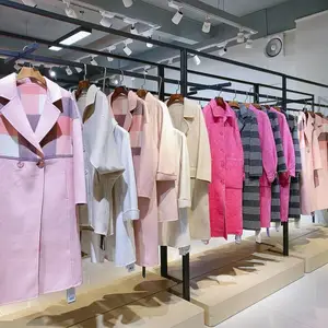 反季促销20冬女装全澳毛长款双面尼羊绒大衣品牌折扣女装批发走份