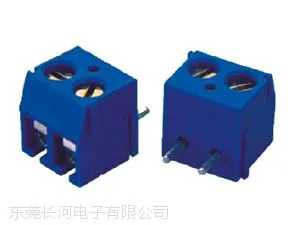长河 弹片式CA250-05 PCB板381mm端子 弯脚