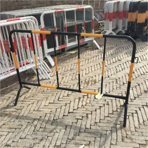 铁质镀锌铁马护栏 施工人形道路移动市政施工 工程隔离栏围杆厂家直销可定制