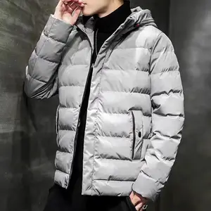 冬季新款男士加绒加厚水洗夹克棉服秋冬男装外套中长款毛领棉衣潮