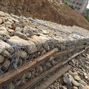 绿色加筋格宾挡土墙 土工格栅 400克土工布