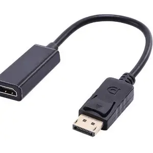 DP 1.2 M TO HDMI 1.4 F ת���� ֧��3DӰ�� ���Ҷ��� ��ɫ