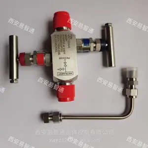 VT2二阀组HC276材质 易智通压变两阀组螺纹连接带排污弯管