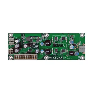 X102-DC12 输出:1 DC 12V jack, 1 4-pin ATX +12V 电源, 1 20-pin ATX 电源