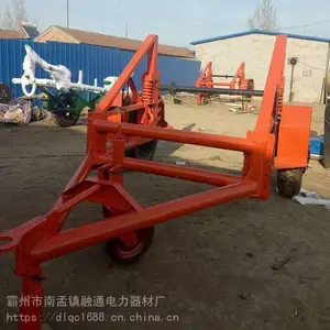 山东10吨电力电缆盘拖车 3吨带收线电缆盘拖车零售价