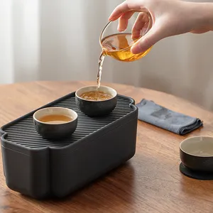陶鼎轩汉鼎便携收纳简约陶瓷功夫茶具快客杯套装