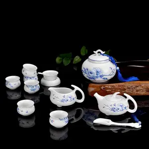 深圳颐和源礼瓷茶文化羊脂玉瓷功夫茶具整套茶壶茶杯礼品广告定制印字批发团购