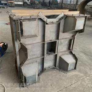 桥梁预制防浪块模具 三柱体防浪块钢模具 鑫鑫四角空心块模具