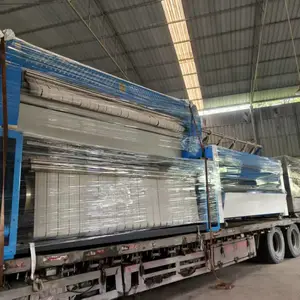 性价比超高的上海百强3.3米烫平机送布机折叠机一套处理了