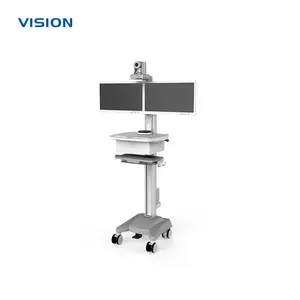 VISION LGDZ|双屏远程会诊推车 高清摄像移动查房车 支持OEM|ODM定制
