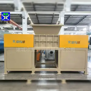 双轴厨余垃圾破碎机 冻鱼冷冻肉绞碎机 鸡架鸡背破碎机
