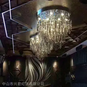 酒店水晶灯 水晶吸顶灯 酒店定制灯具