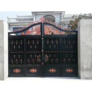 庭院铝合金大门 昊华金属 优质铝合金大门采购 铝合金大门生产商