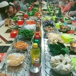 转转小火锅设备旋转小火锅设备回转火锅设备涮烤一体烤涮一体