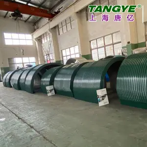 上海唐亿 B1200型号 厂家直销 皮带输送机密封罩 石料厂密封罩 彩钢瓦防护罩