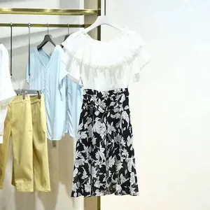 杭州***纳纹夏装上新女装 一手货源走份批发品牌折扣女装库存尾货