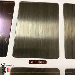 北京不锈钢仿铜板做旧板多少钱一平方 手工拉丝发黑镀铜装饰板
