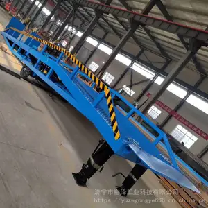 移动固定式登车桥手动液压仓储物流集装箱装卸货平台叉车斜坡过桥