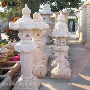 园林石雕灯塔 露天石灯 照明美观功能