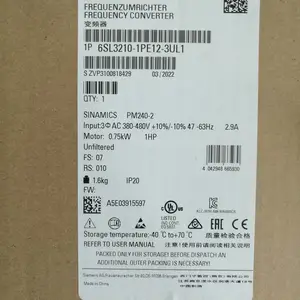 PM240-2功率模块0.55KW G120变频器 6SL3210-1PE12-3UL1