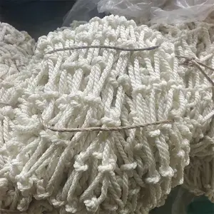 景区尼龙绳防护网@建筑工地安全平网@大眼绳网厂家