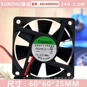 ԭװSUNON��׼KD2406PHS2 24V 1.3W 6015 ˫���鳬������Ƶ������