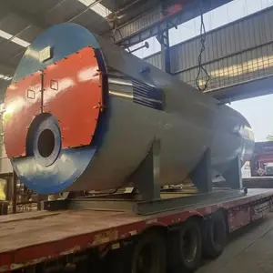 卧式三回程手烧火管蒸汽锅炉药品厂生产使用 产生蒸汽低排热效***