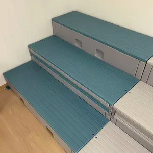 PE 折叠合唱台厂家定制 学校演出阶梯站台可按需来图加工