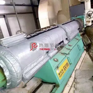 供应膨化机保温套 气凝胶保温衣 可拆卸隔热套 节能降耗 绿色环保 方便检修 淄博热盾 厂家直销