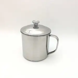 富昊邦不锈钢304口杯 员工福利品 幼儿园儿童水杯带盖