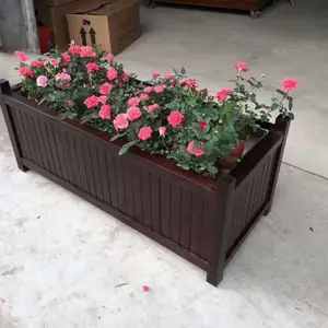 广州户外花箱厂家 实木花箱 不锈钢花箱现货