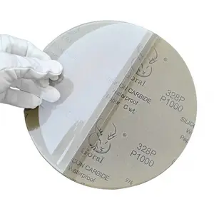 Goral斑羚328P带透明背胶250mm10英寸金相砂纸自粘研磨抛光水砂纸