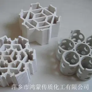 供应全瓷、超轻瓷规整填料/六菱形连环/轻瓷梅花环