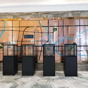 浩彬八棱柱展柜,湘潭浩彬精品玻璃柜