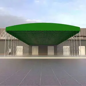 大排档雨蓬电动篮球场电动雨蓬伸缩遮阳蓬大排档雨蓬临时工地帐篷
