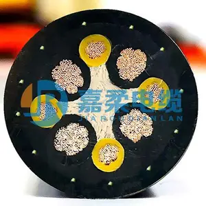 垃圾吊电缆YET/RLR4x10+4x4渣吊,垃圾吊抓斗卷筒电缆