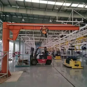 厂家直销悬臂吊起重机 小型定柱式单臂吊 1t 2t电动摇臂吊