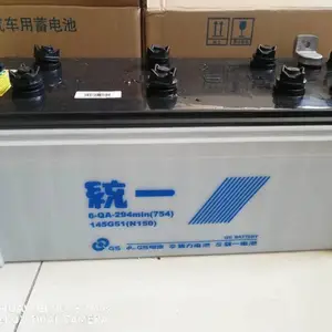 统一6-QW-10012V150AH免维护启动蓄电瓶