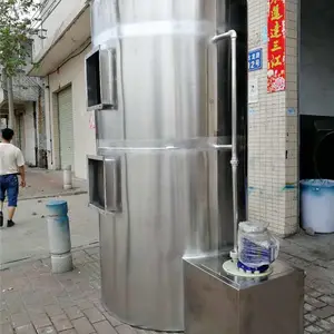 广东工业废气不锈钢喷淋填料塔_绿森工业脱硫湿式喷淋填料塔_酸雾塔厂家报价