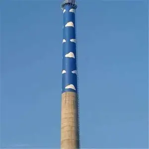 遵义烟囱粉刷公司 本地尿素造粒塔彩绘 青山绿水
