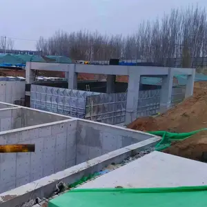 抗浮式BDF地埋水箱:地埋水箱现场螺丝组装,喷防腐漆
