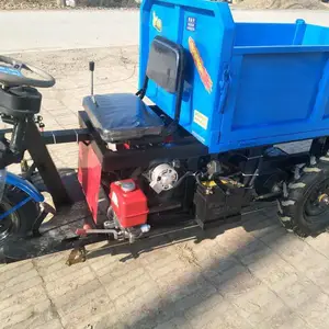 建筑工地小型电动翻斗车微型柴油三轮混泥土工程自卸水泥