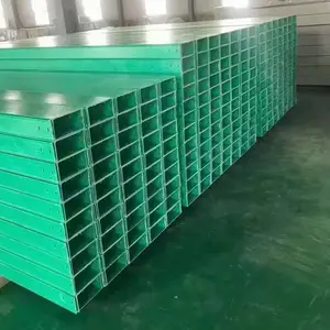 玻璃钢电缆桥架 防腐阻燃电缆管箱 化工配电输电设备造型美观